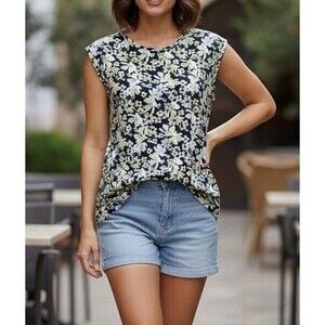 Women's Steve Madden Summer Top Size 2X Floral Print Blouse